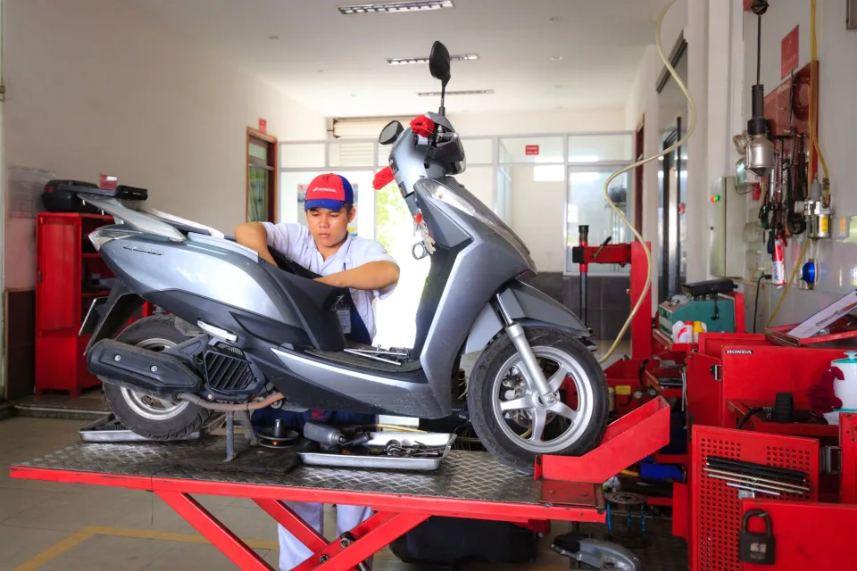 Khu rửa xe